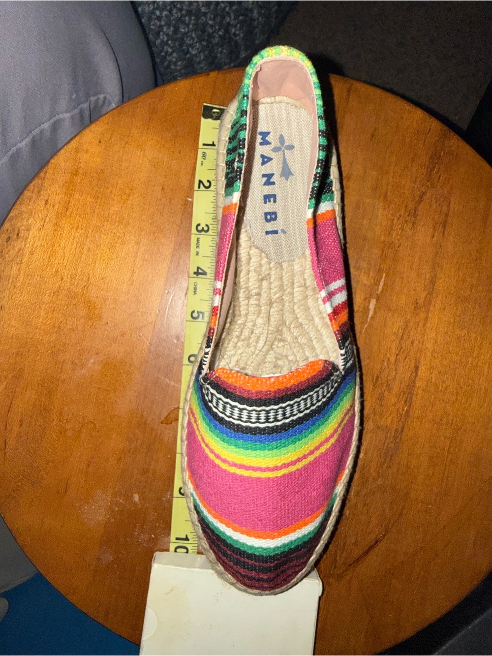 Striped Pink Multicolor Espadrille Slip-On - Picture 16 of 16